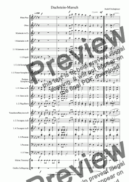 page one of Dachstein-Marsch  Blasorchester