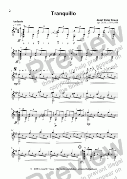 page one of Tranquillo (GS plus TAB)