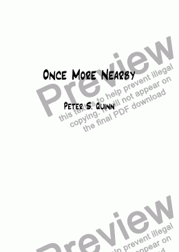page one of Once More Nearby