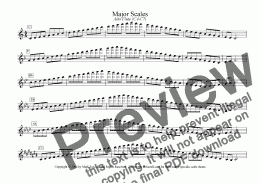 page one of Major/Minor Scales: Alto Flute (C4-C7)