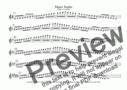 page one of Major/Minor Scales: Flute (C4-Bb6)