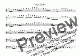 page one of Major/Minor Scales: Piccolo (G4-A6)