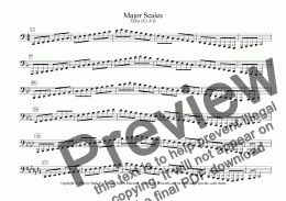 page one of Major/Minor Scales: Tuba (E1-C4)