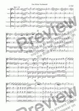 page one of Eine Kleine Nachtmusik
