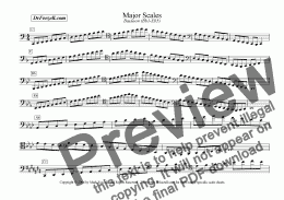 page one of Major/Minor Scales: Bassoon/Contrabassoon MULTIPACK