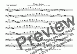 page one of Major/Minor Scales: Trombone MULTIPACK