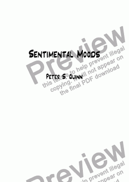 page one of Sentimental Moods