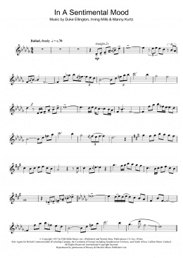 page one of In A Sentimental Mood (Flute Solo)