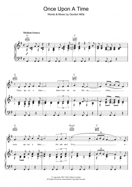 page one of Once Upon A Time (Piano, Vocal & Guitar Chords)