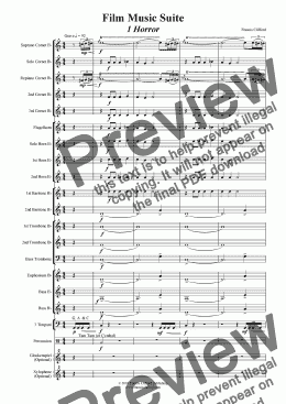 page one of Film Music Suite (Brass Band)