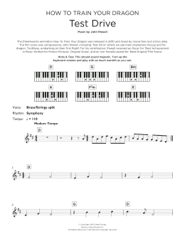 page one of Test Drive (from How to Train Your Dragon) (Keyboard (Abridged))