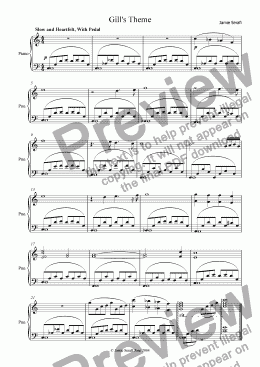 page one of Gill's Theme