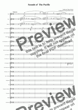 page one of Sounds of the Pacific (Tagi Voli) for  Concert/Wind  Band