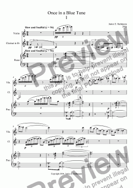 page one of Once in a Blue Tune