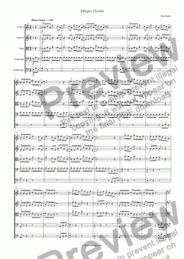 page one of Allegro Deciso