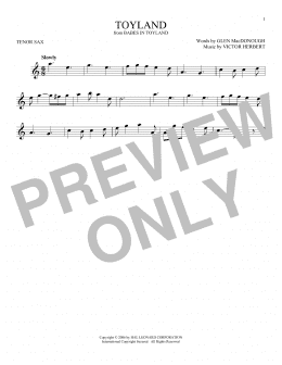 page one of Toyland (Tenor Sax Solo)
