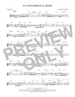 page one of In A Sentimental Mood (Tenor Sax Solo)
