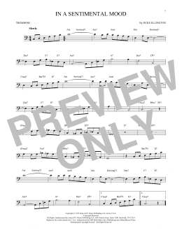 page one of In A Sentimental Mood (Trombone Solo)