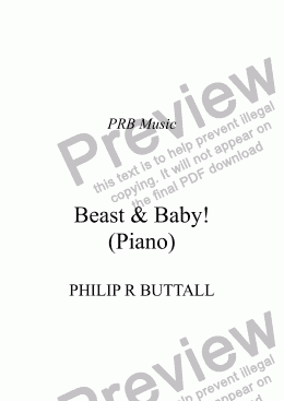 page one of Beast & Baby!