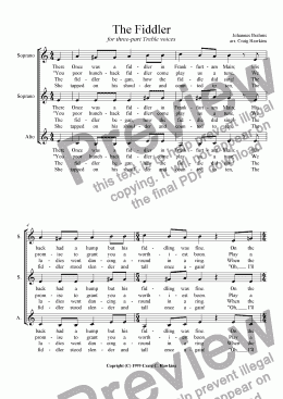 page one of The Fiddler (SSA)