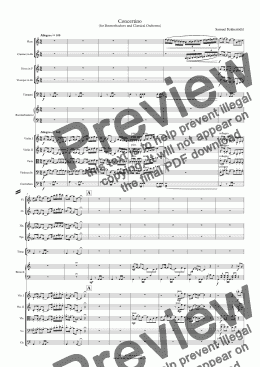 page one of Suite for Boomwhackers and Orchestra - Full Score
