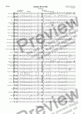page one of Abide With Me (Eventide) - Concert Band with optional Strings