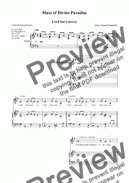 page one of Mass Sheet Music Download