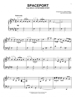 page one of Spaceport (Easy Piano)
