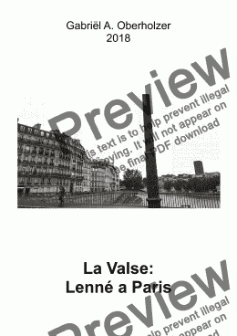 page one of La Valse: Lenné a Paris