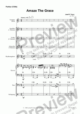 page one of Amaze The Grace (JCO4b/Score & Parts)