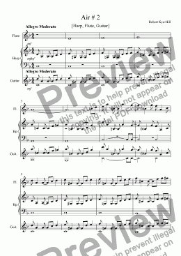 page one of Air # 2 [Harp, Flute, and Guitar]