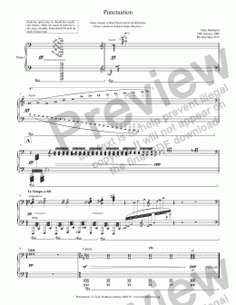 page one of Punctuation (Piano Solo)