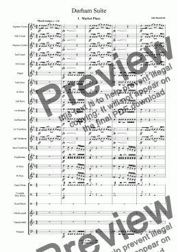 page one of Durham Suite (Brass Band)