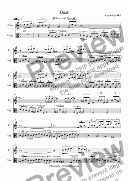 page one of Duet [Flute and Viola]