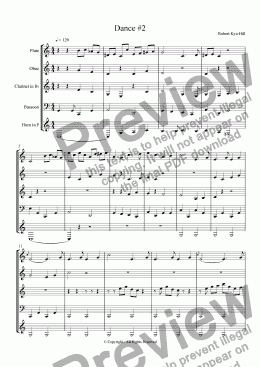 page one of Dance # 2 [Mixed Ensemble]