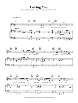 page one of Loving You (Piano, Vocal & Guitar Chords (Right-Hand Melody))