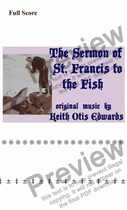 page one of The Sermon of St. Francis to the Fish