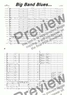 page one of Big Band Blues