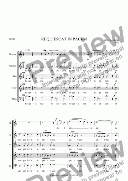 page one of REQUIESCAT IN PACEM