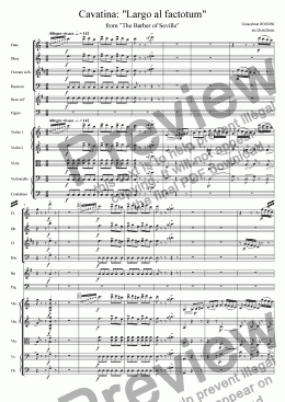 page one of Largo al factotum, from "The Barber of Seville"