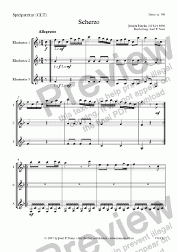 page one of Guitar Trio: Scherzo (GT/Playing Score)