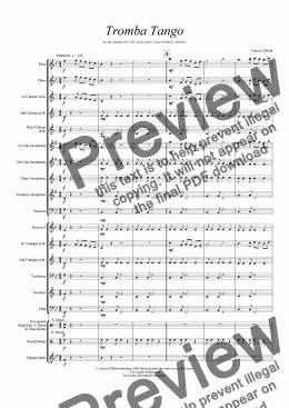 page one of Tromba Tango (Wind Band Version)