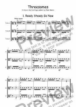 page one of Threesomes - Viola Trio