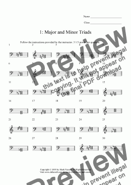 page one of Chord ID MULTIPACK - 30 DIFFERENT WORKSHEETS!