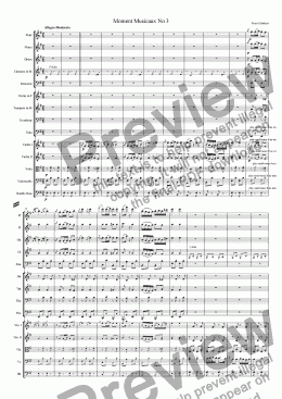 page one of Moment Musicaux No 3