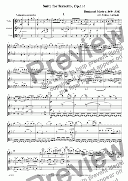 page one of Suite for Terzetto, Op.133