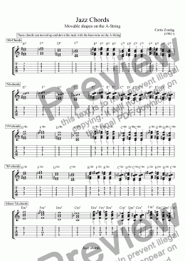 page one of Jazz chords-part 1