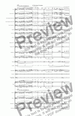 page one of A Christmas Overture