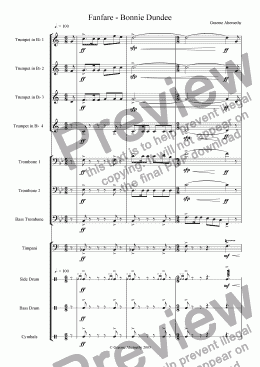 page one of Fanfare - Bonnie Dundee