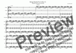 page one of String Quartet No.2 Op.11 (Summer/Spring 2019-2020)